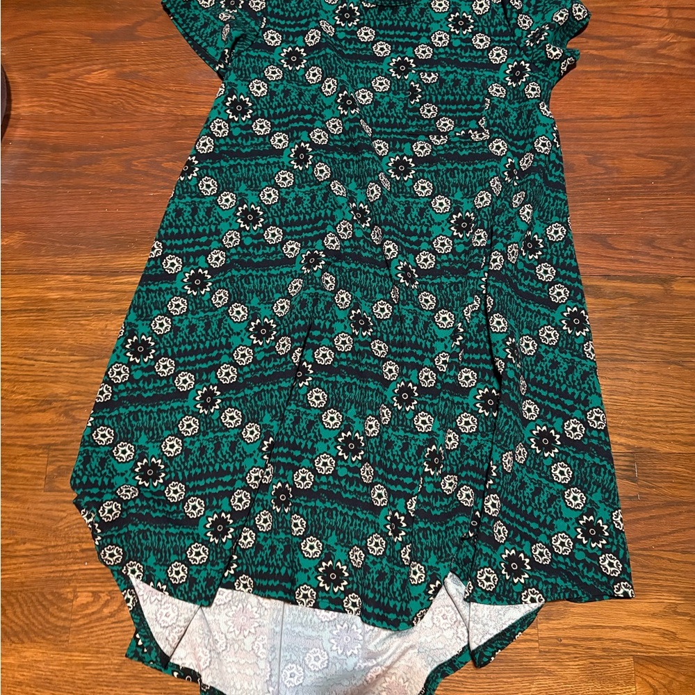 LuLaRoe High Low Green Dress Women’s Size L